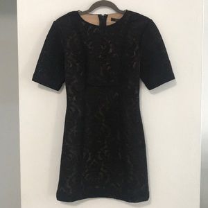 BCBGMaxAzria Black Ceara Wide Sleeve Dress sz0